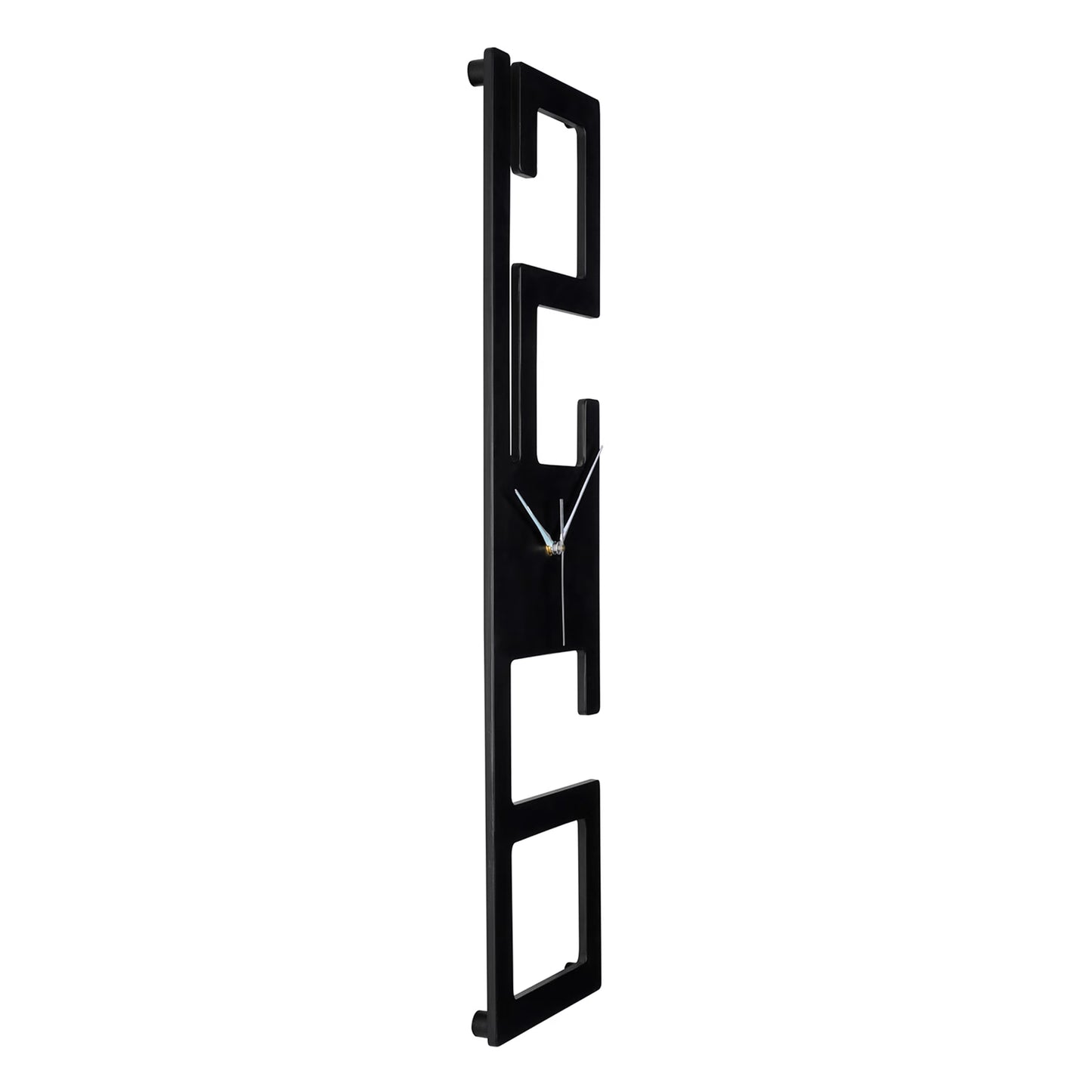 DFOLS Chronelle Wooden Wall Clock – Geometric Black 27 Inch