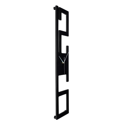 DFOLS Chronelle Wooden Wall Clock – Geometric Black 27 Inch