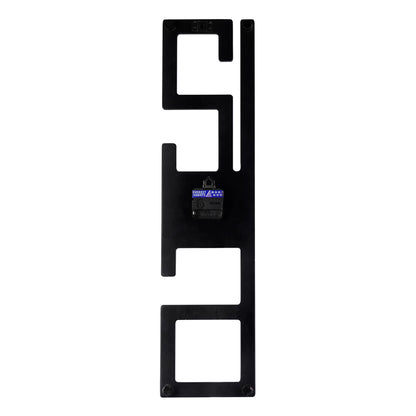 DFOLS Chronelle Wooden Wall Clock – Geometric Black 27 Inch