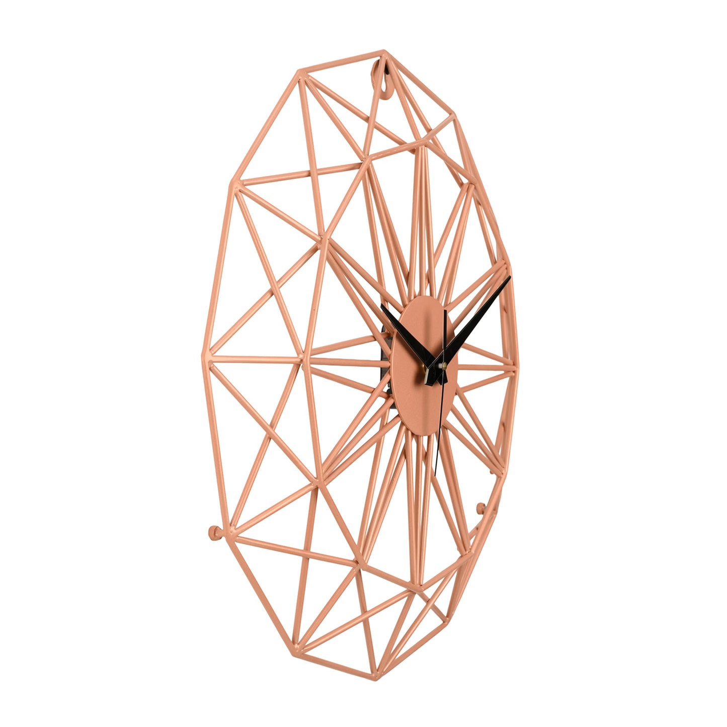 DFOLS Cirqlo Modern Metal Wall Clock – Peach Finish 20 Inch