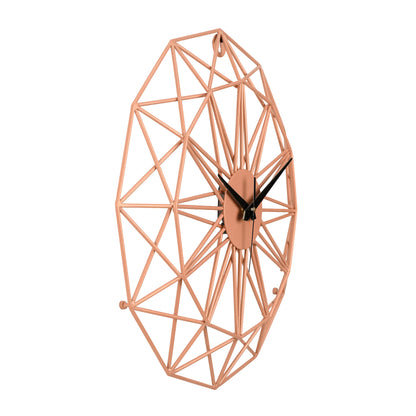 DFOLS Cirqlo Modern Metal Wall Clock – Peach Finish 20 Inch
