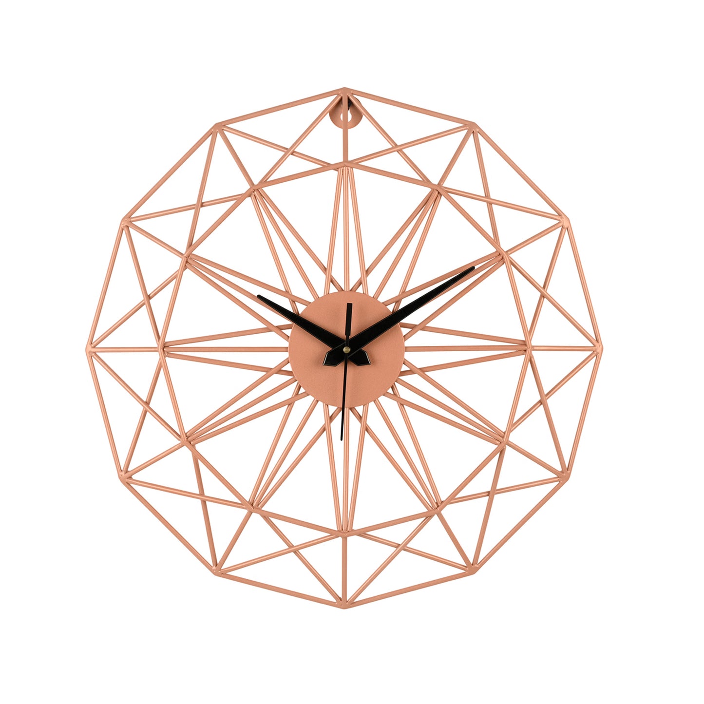 DFOLS Cirqlo Modern Metal Wall Clock – Peach Finish 20 Inch