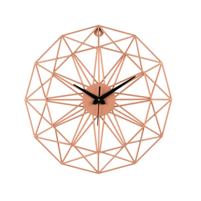 DFOLS Cirqlo Modern Metal Wall Clock – Peach Finish 20 Inch