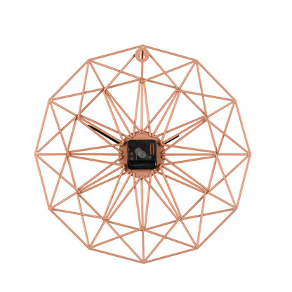 DFOLS Cirqlo Modern Metal Wall Clock – Peach Finish 20 Inch