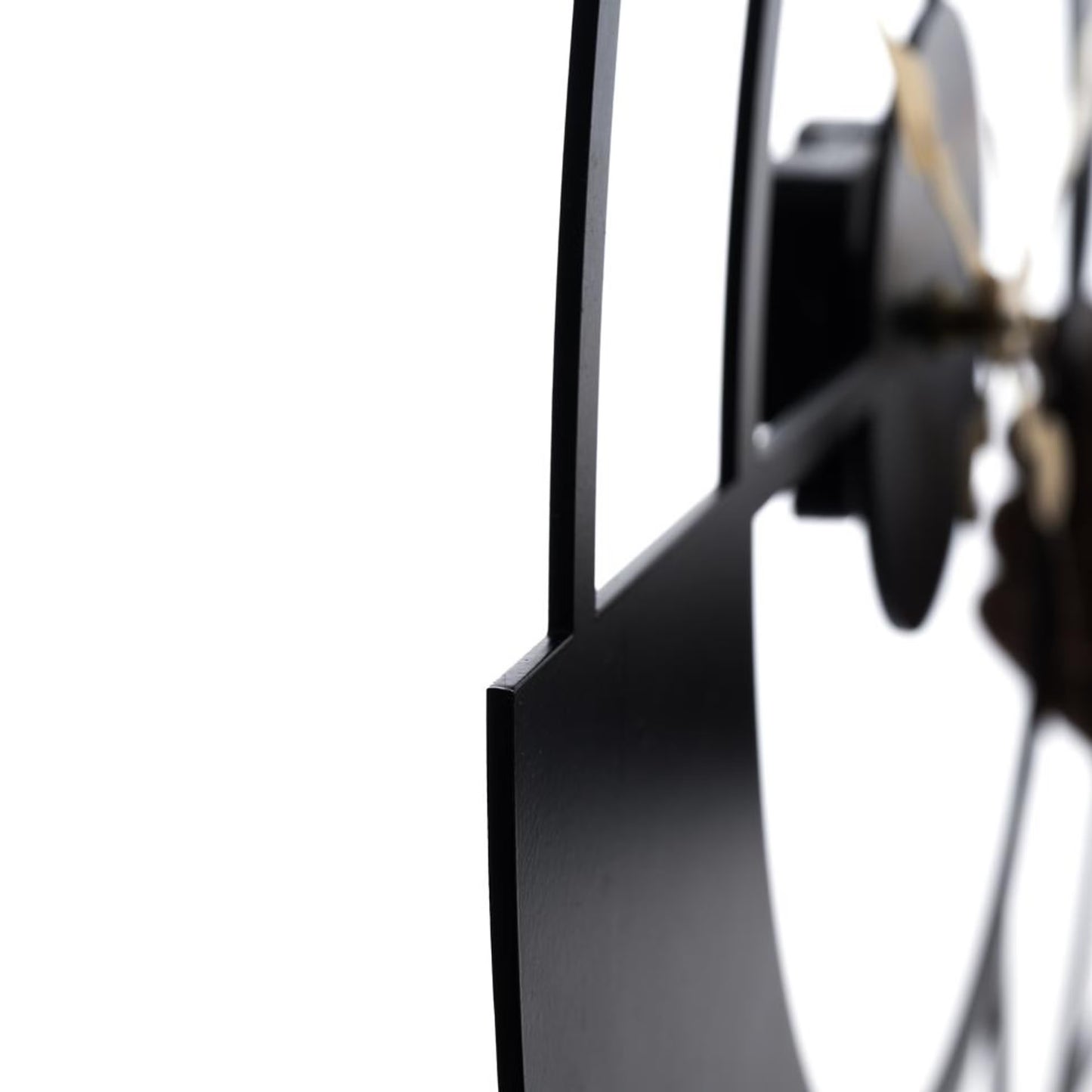 DFOLS Eclipse Abstract Metal Wall Clock – Black 30 Inch