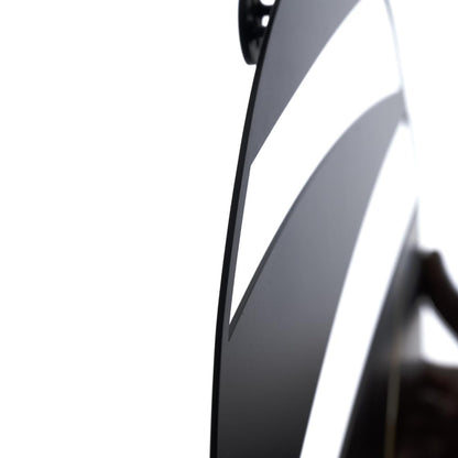 DFOLS Epoch Metal Wall Clock – Abstract Black 16 Inch