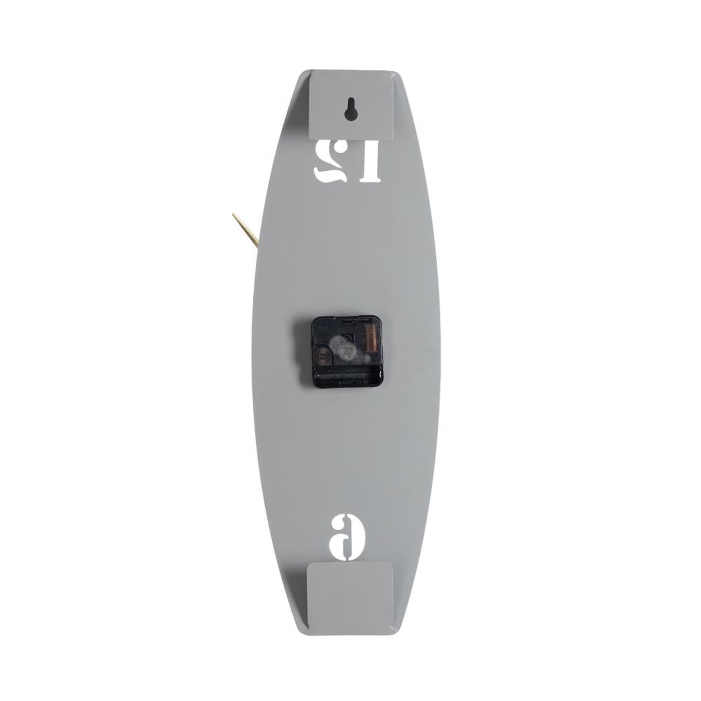 DFOLS Fleur Metal Wall Clock – Minimal Grey 18 Inch