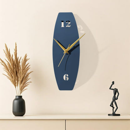 DFOLS Fleur Metal Wall Clock – Minimal Grey 18 Inch
