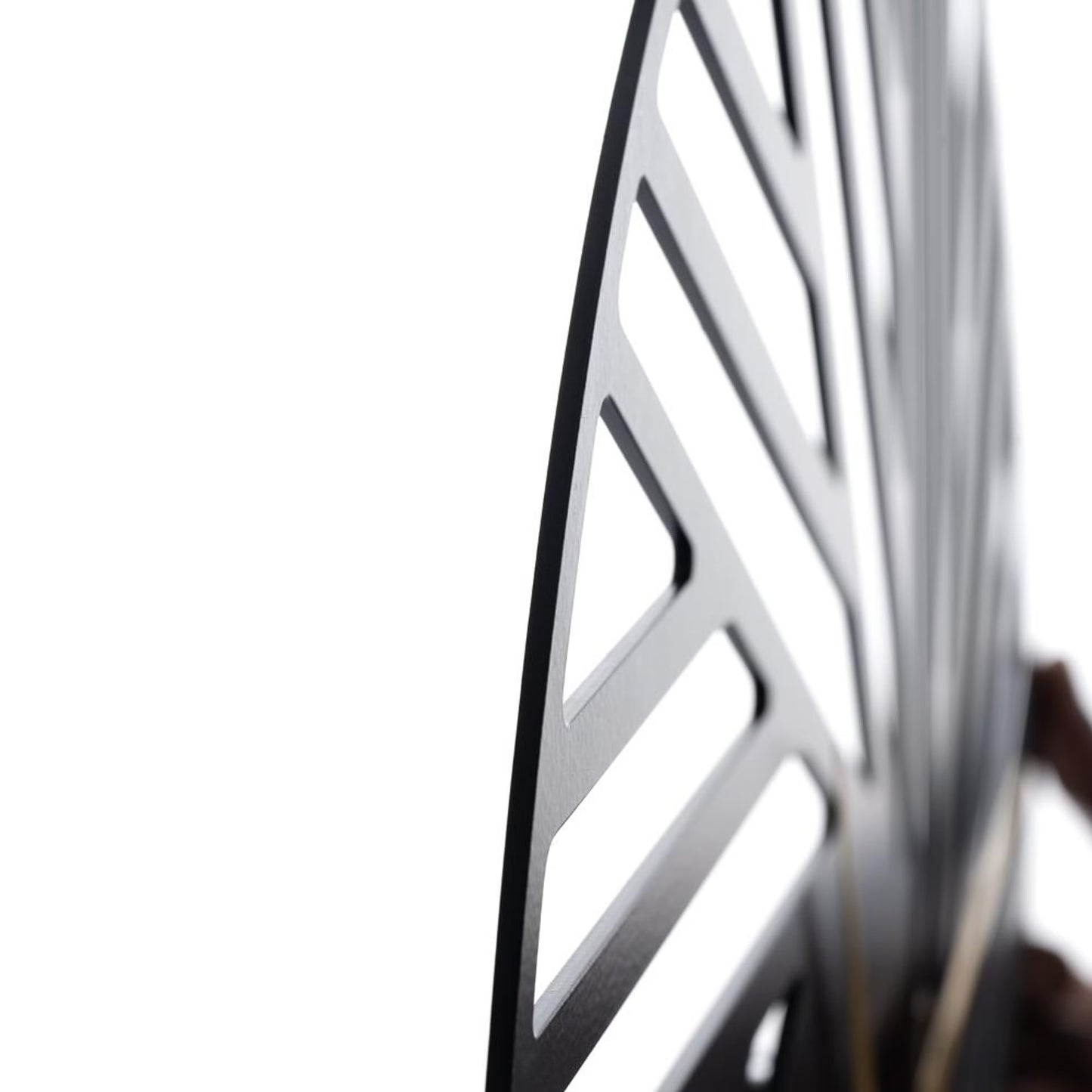 DFOLS Mistral Abstract Metal Wall Clock – Black 16 Inch