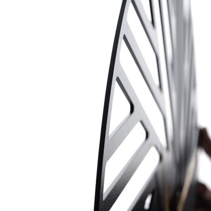 DFOLS Mistral Abstract Metal Wall Clock – Black 16 Inch