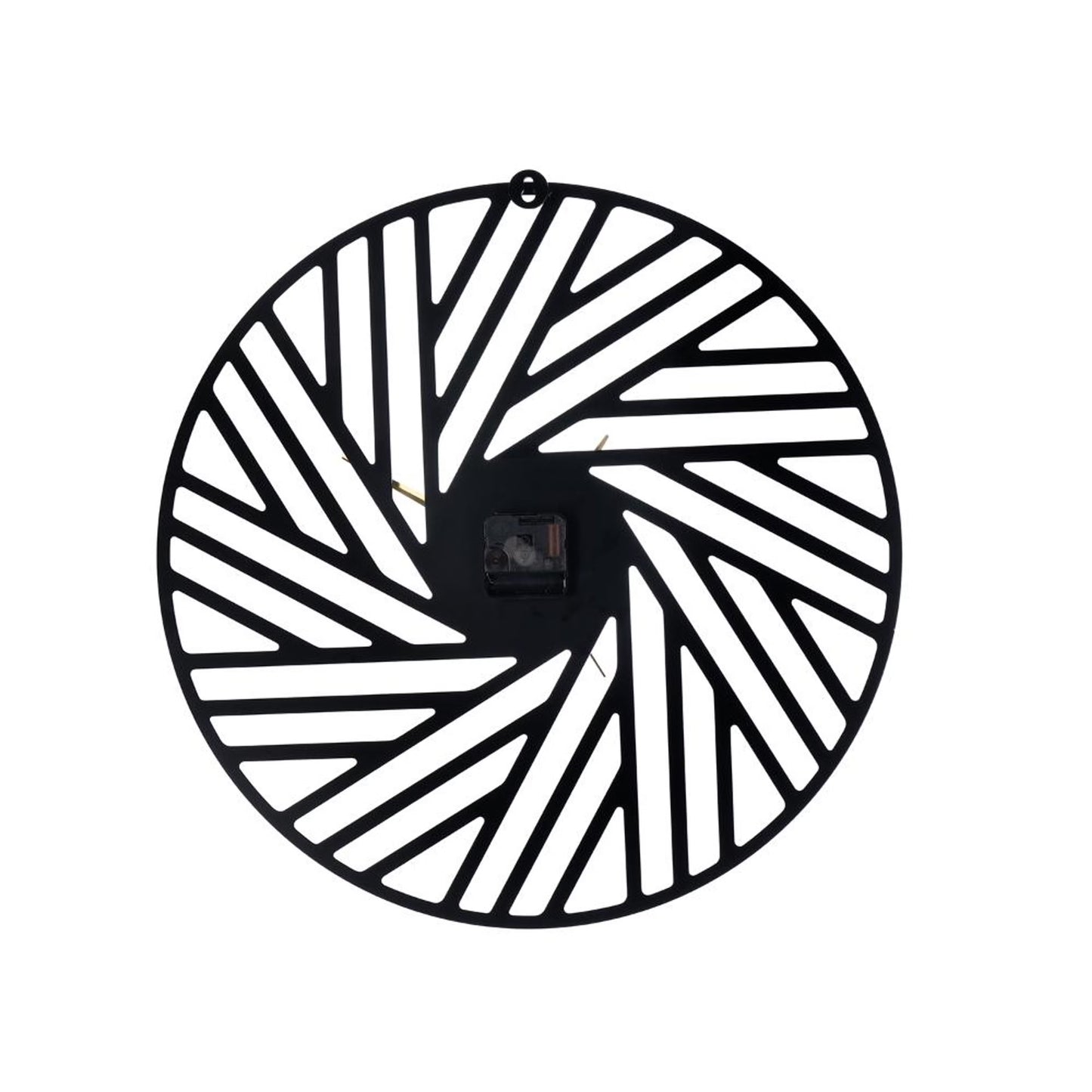 DFOLS Mistral Abstract Metal Wall Clock – Black 16 Inch