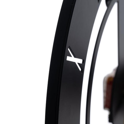 DFOLS Shadowfall Modern Metal Wall Clock – Black 20 Inch