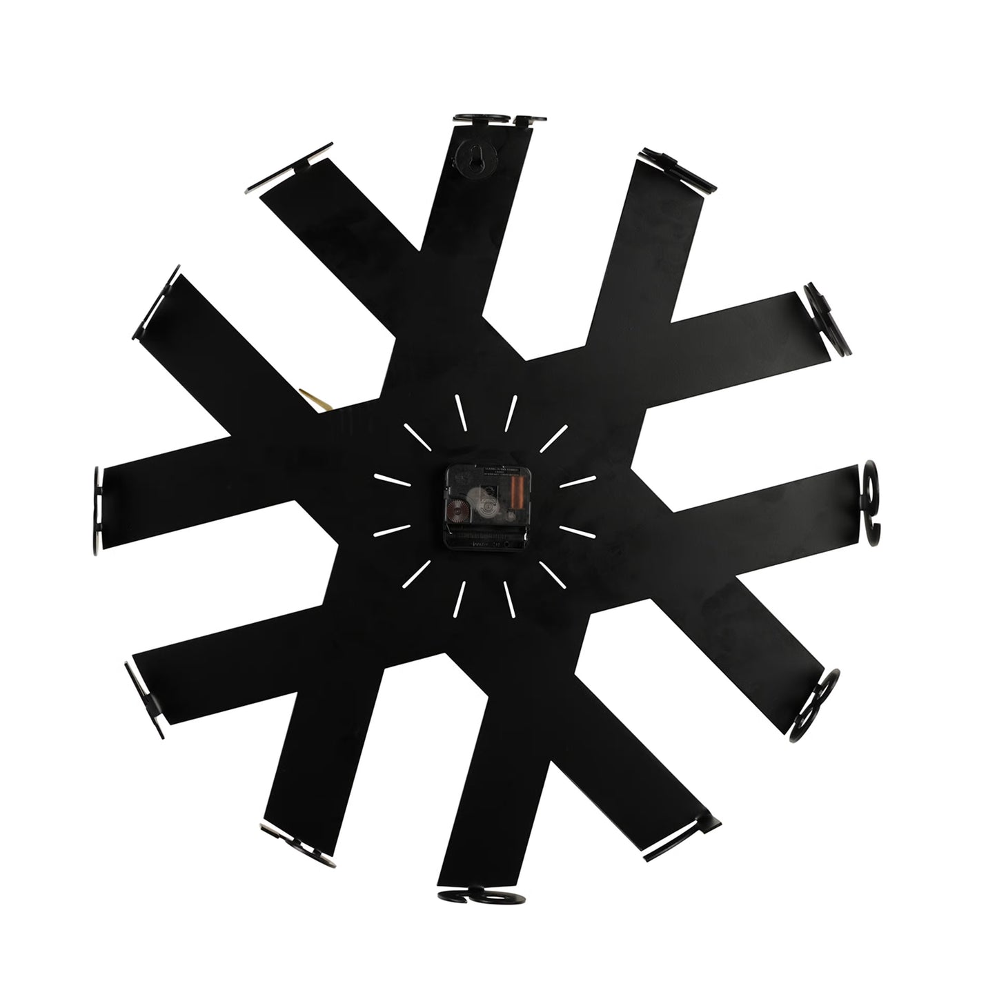 DFOLS Tempo Modern Metal Analog Wall Clock – Black Finish 20 Inch