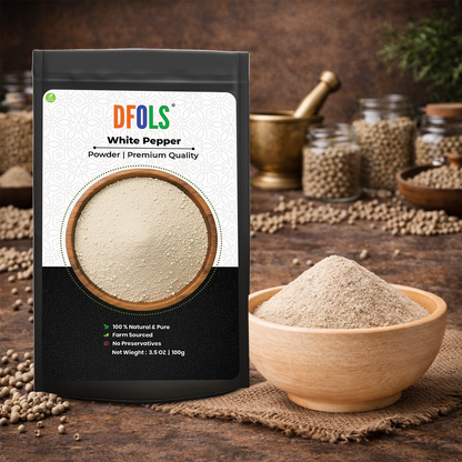 Dfols White Pepper Powder 100g (3.5oz / 0.22lb) Pure Natural Indian Spice – ホワイトペッパー