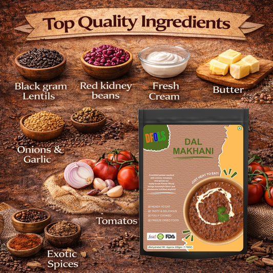 Dal Makhani | Creamy Black Lentils in Buttery Tomato Gravy | Ready-to-Eat Indian Vegetarian Meal | No Preservatives | Shelf-Stable Pack | Authentic North Indian Flavor