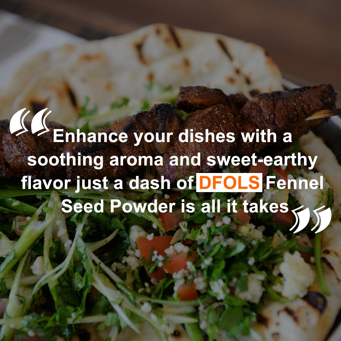 Fennel Powder | Aromatic Ground Spice for Curries, Masalas, Desserts & Herbal Tea | Sweet, Fragrant & Flavorful Cooking Ingredient - DFOLS