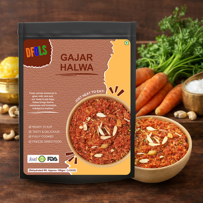 Indian Gajar Halwa | Traditional Carrot Dessert with Ghee & Dry Fruits | Rich, Authentic Taste | Instant Heat & Eat Sweet | Premium Ready-to-Eat Dessert Pack
