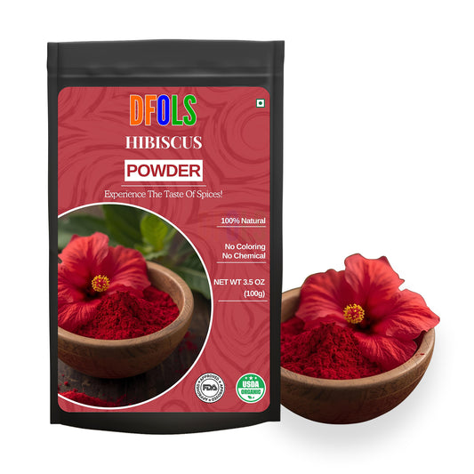 Hibiscus Powder | Skin Glow, Hair Strength & Wellness Booster | Rich in Antioxidants & Vitamin C | Ideal for Face Packs, Hair Masks & Health Drinks
