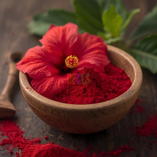 Hibiscus Powder | Skin Glow, Hair Strength & Wellness Booster | Rich in Antioxidants & Vitamin C | Ideal for Face Packs, Hair Masks & Health Drinks