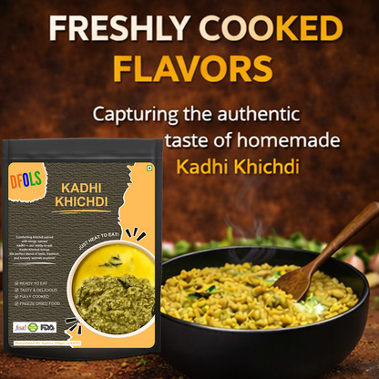 Instant Kadhi Khichdi | Homestyle Moong Dal Khichdi with Kadhi | Vegetarian Ready Meal | No Preservatives | Shelf-Stable, Easy to Prepare | Authentic Indian Flavor