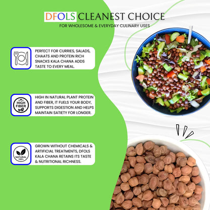 Organic Kala Chana | Natural Black Chickpeas | High Protein, Fiber-Rich | Pesticide-Free, Hand-Picked Premium Pulses for Healthy Cooking & Balanced Diet