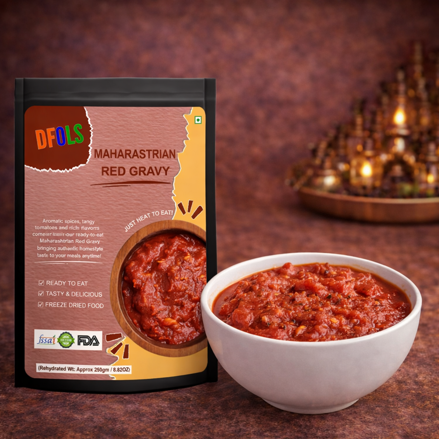 Maharashtrian Red Gravy | Authentic Spicy Curry Base | Ready to Cook & Heat-and-Serve Masala | Traditional Flavor, Rich Aroma & Versatile Cooking Paste