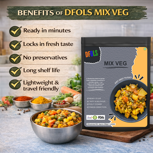 Mixed Vegetable Curry | Authentic Indian Gravy with Seasonal Veggies | Ready-to-Eat, Microwaveable Meal | Fresh, Flavorful & Convenient Indian Curry Pack