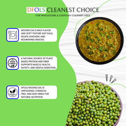 DFOLS Moong Dal Split Green Gram Cooking 0.55lb 8.82oz 250g ムング豆ダール
