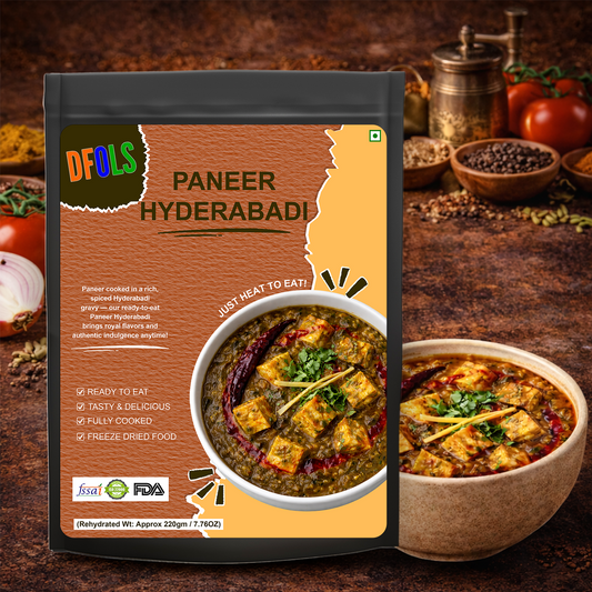 Paneer Hyderabadi | Rich Indian Cottage Cheese Curry with Cashew & Authentic Spice Blend | Ready-to-Eat Instant Meal | Vegetarian | No Preservatives | Shelf-Stable Pack