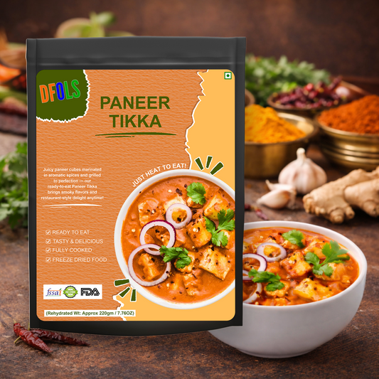 Paneer Tikka | Restaurant-Style Grilled Cottage Cheese Bites | Ready in Minutes | Vegetarian | No Preservatives | Shelf-Stable Snack | Premium Indian Flavour