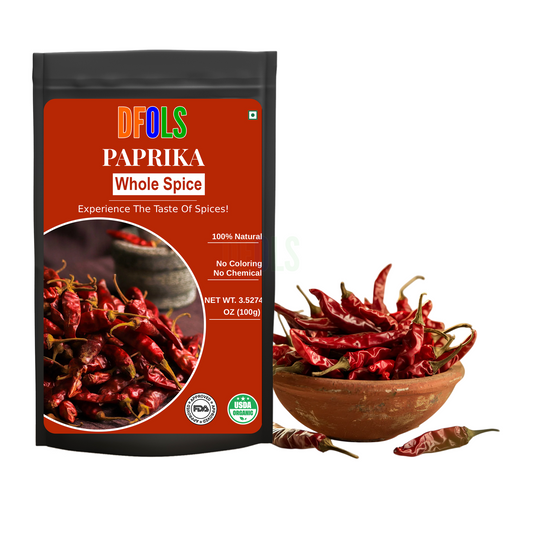 DFOLS Paprika Whole Spice Cooking 0.22lb 3.5oz 100g パプリカパウダー