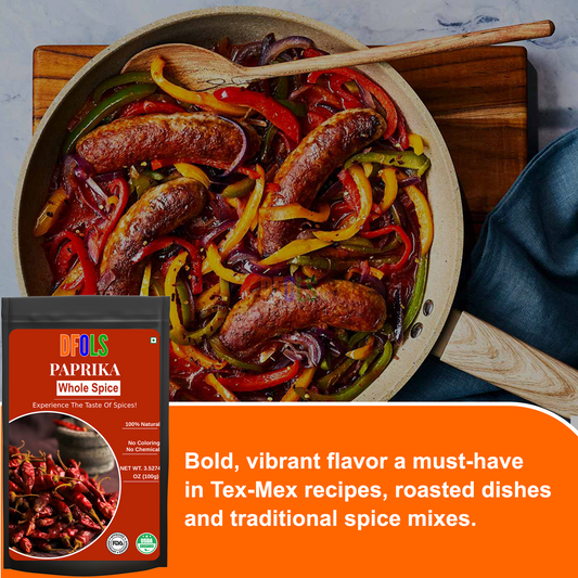 DFOLS Paprika Whole Spice Cooking 0.22lb 3.5oz 100g パプリカパウダー