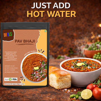 Mumbai Pav Bhaji | Spiced Mashed Vegetables in Butter Masala | Instant Indian Meal | Vegetarian Ready-to-Eat Snack | Authentic Street-Style Flavor