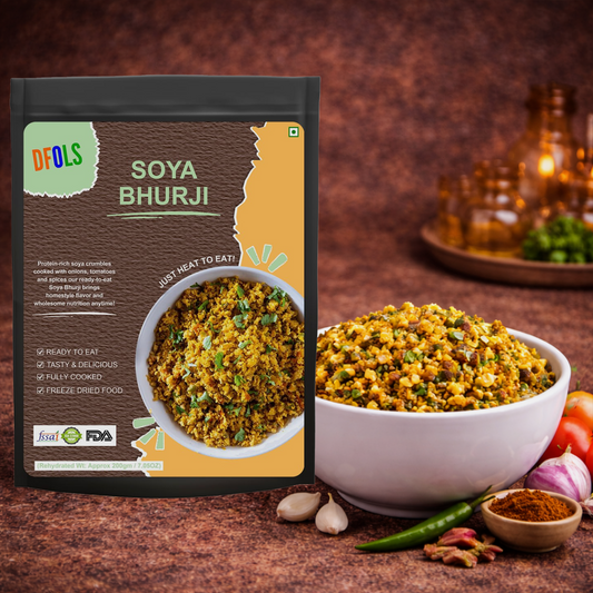 Soya Bhurji | Protein-Packed Indian Spiced Soya Crumble | Ready to Eat | Heat & Serve | High-Protein Veg Snack | Delicious Plant-Based Meal Option