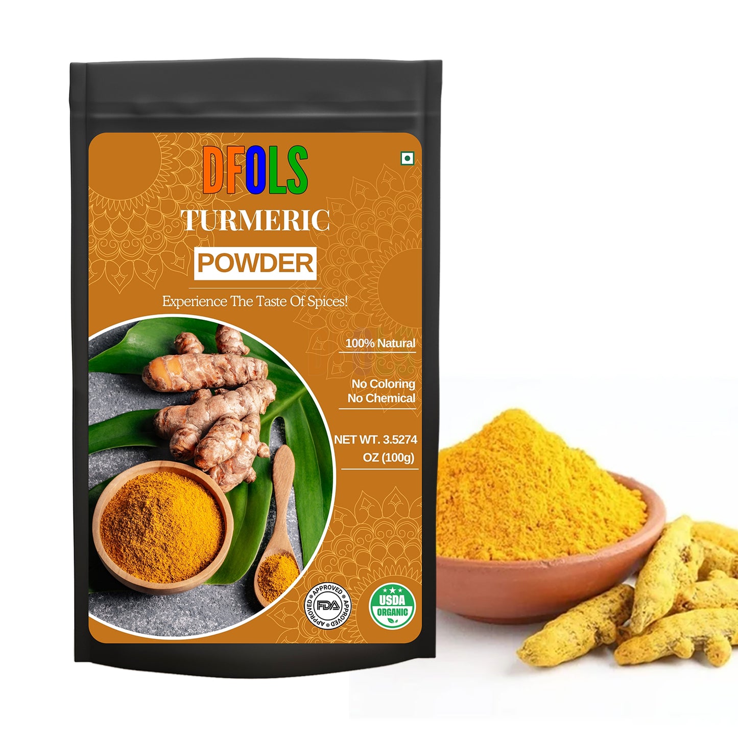 Organic Hibiscus Powder – Skin Brightening, Hair Growth Support, Antioxidant Superfood | Food-Grade, Vegan - DFOLS