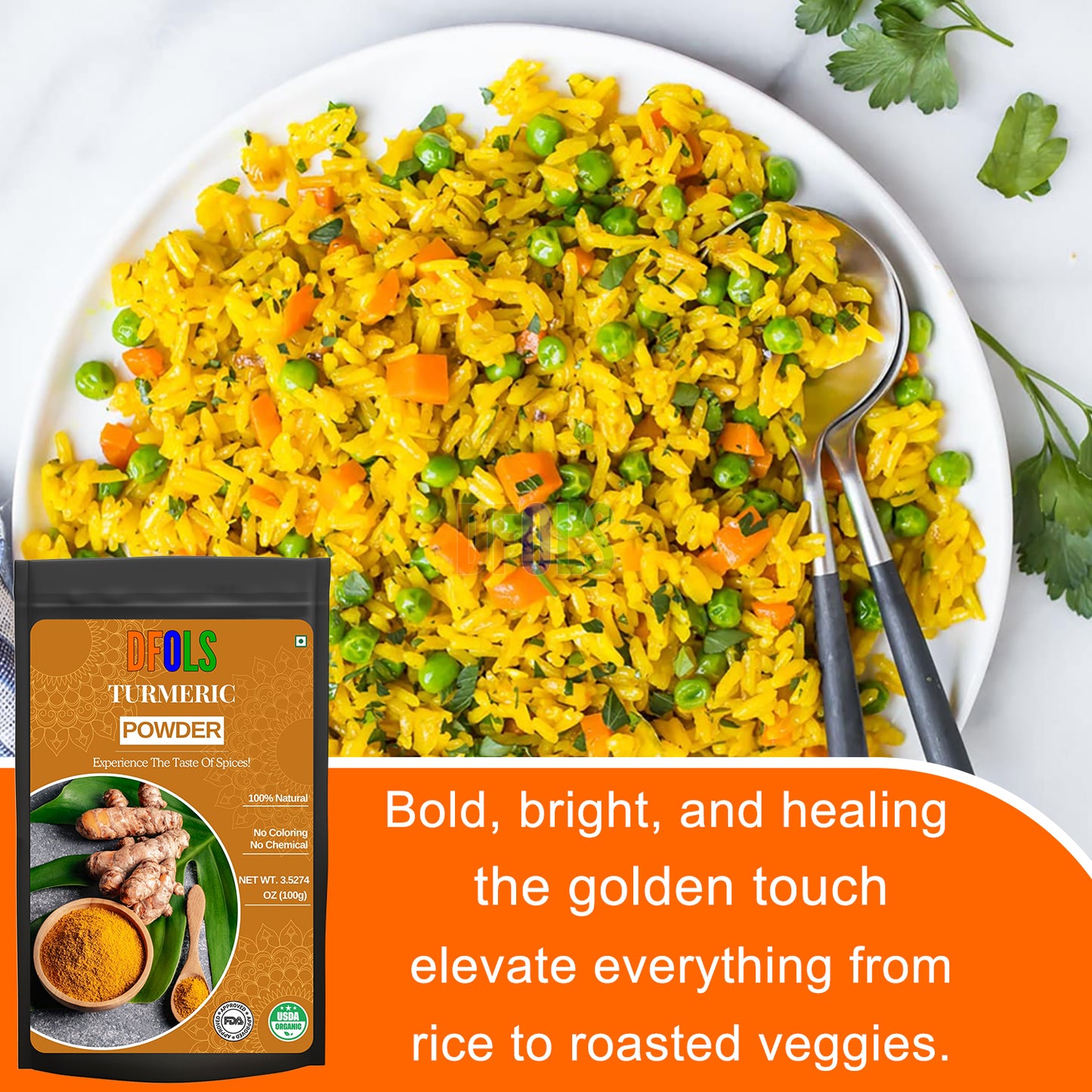 Organic Hibiscus Powder – Skin Brightening, Hair Growth Support, Antioxidant Superfood | Food-Grade, Vegan - DFOLS