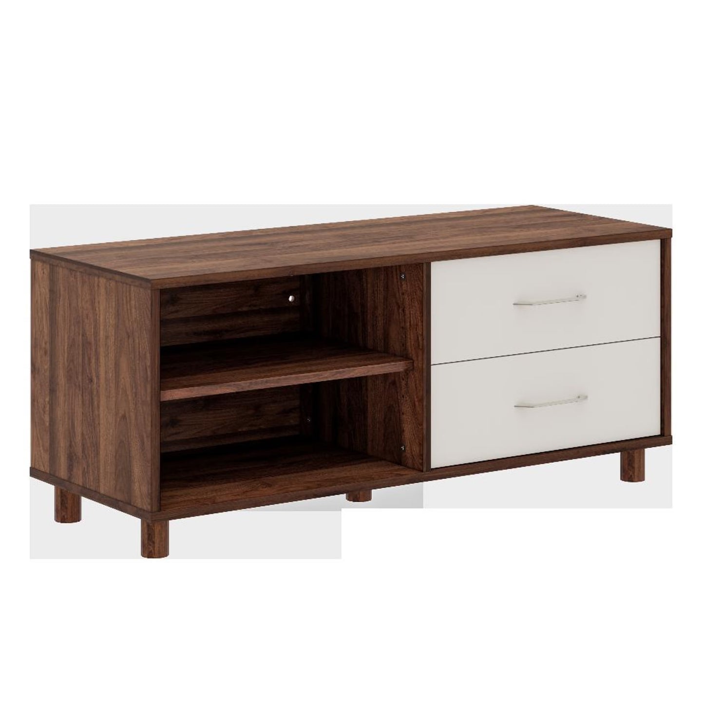 DFOLS Allie Modern Engineered Wood TV Unit with Drawers & Storage Shelf